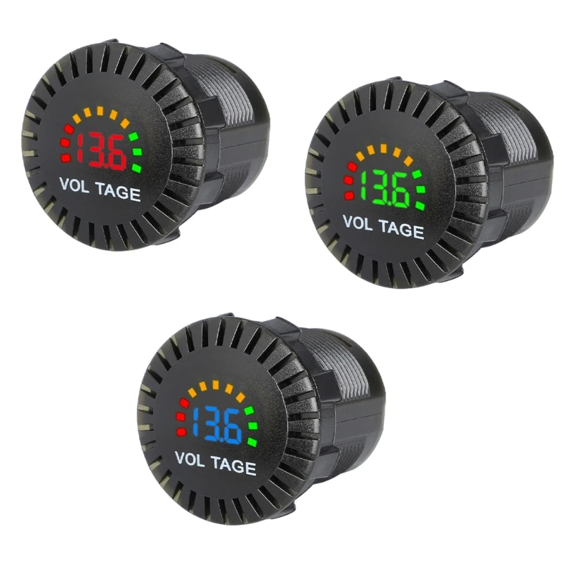 8V-30V Meter 12V-24V Voltmeters LED Display Voltmeter for Car Marine