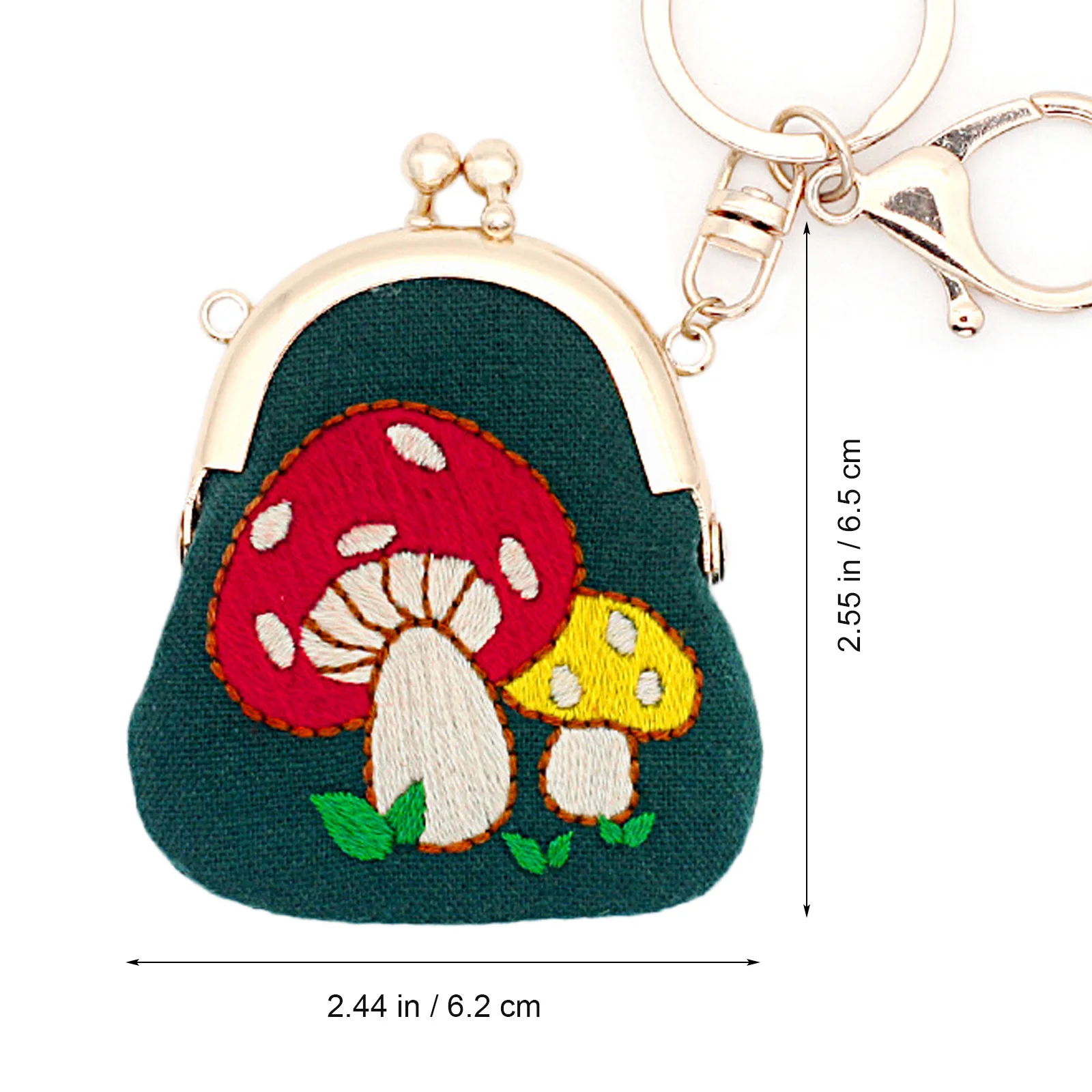 

Embroidery Starter Kit Beginners Coin Purse Set Gold Bag Materials Cute Supplies Kits Decoration Handmade Tools