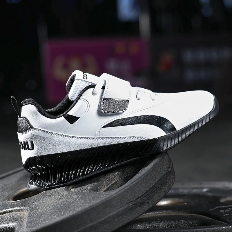 

2026 DUDIMU Professional Weightlifting Shoes For Men's Women's Hard Pull Shoes Thick Sole Strength Training Shoes 3CM H