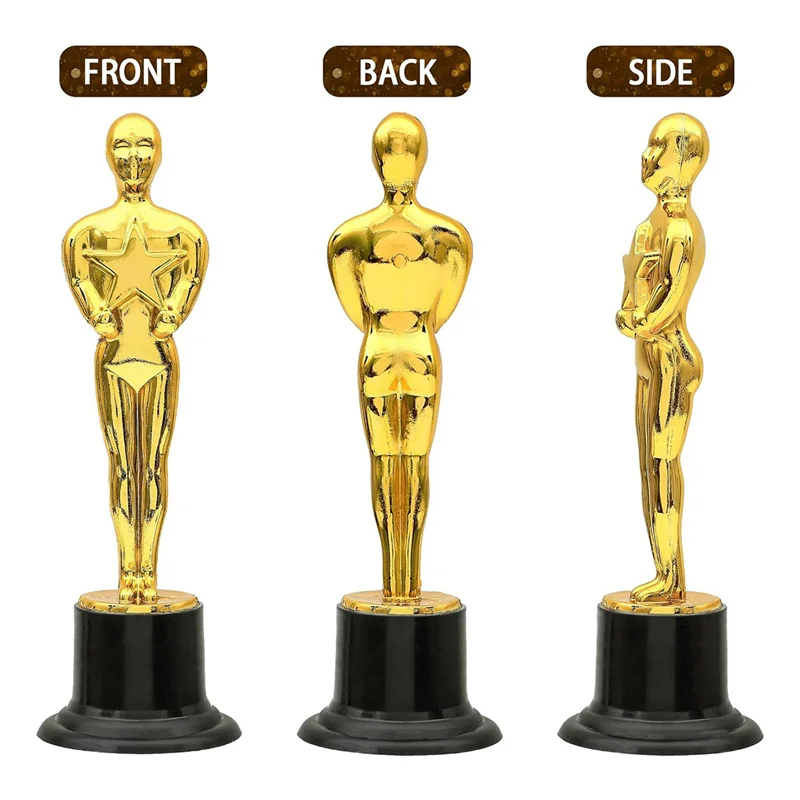 

【B74A】36 Pack Plastic Gold Award Trophies For Party Decorations, Party Favors, Movie Night Party Favor, School Award