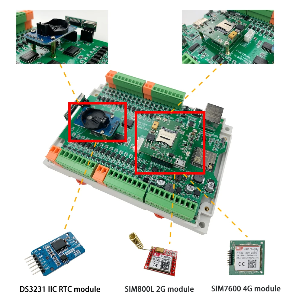 KC868-A32M ESP32 Board RJ45 32DO Wifi Switch MOSFET Module HTTP ESPhome Tasmota IIC RTC 2/4G GSM Smart Home Automation System