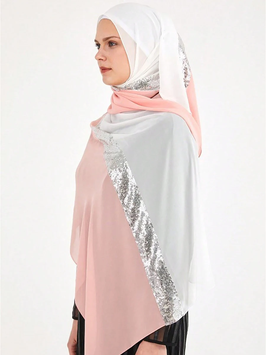 New Long Scarf Hijab Women Shawls Scarfs Ladies Head Wrap Headband Head Wrap Headband Sequin Design