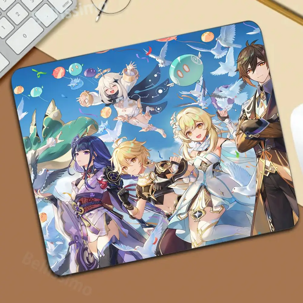 

Genshins Impacts Raiden Shogun Gaming Mouse Pad XS Small Mousepad for PC Gamer Desktop Decoration Office Mouse Mat Deskmat Rug
