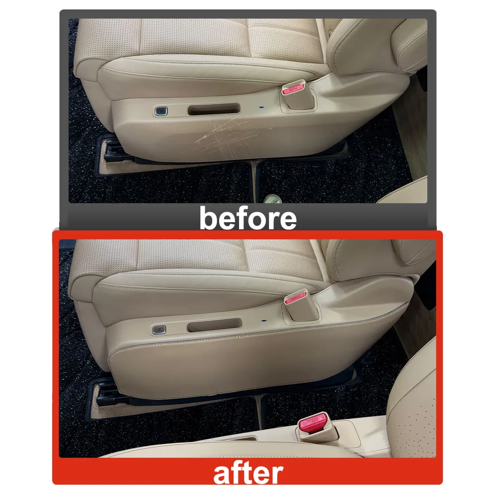 2 Pcs Second Row Aisle Protection Mat For Xpeng GX 2026 Interior Decoration Accessories Original Color Leather Anti Kick Pad