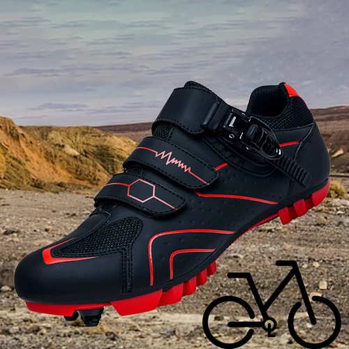 Imagen 2 del producto Zapatillas de ciclismo, zapatos transpirables para bicicleta de montaña, zapatos deportivos para hombre y mujer, tallas 36-47