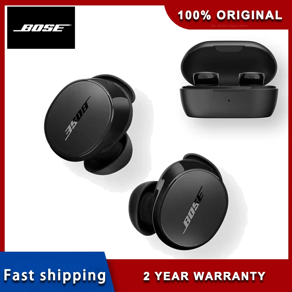 Bose QuietComfort Noise Cancelling Earbuds True Wireless QC Noise Cancelling Earbuds are waterproof and have a long battery life