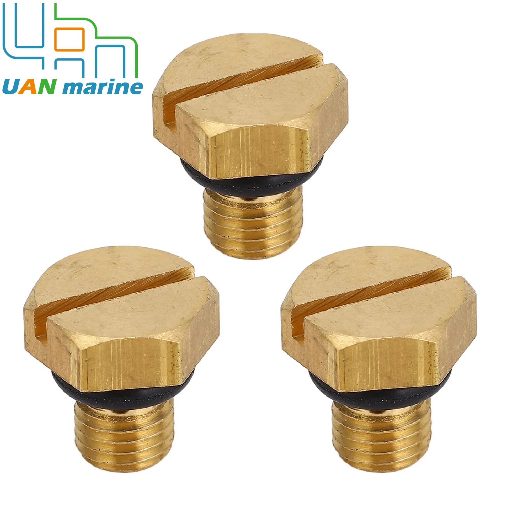3 Sets 6H3-14992-00 Carburetor Float Bowl Drain Screw Fit for Yamaha 40 To 90 HP Boat Outboard Motor Replaces 663-14922-00