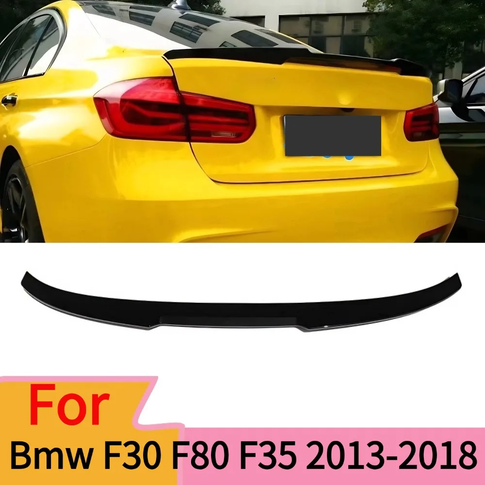 Image of Für BMW 3er F30 F80 2013-2018 M4-Style Heckspoiler Flügel 318i 320i 320d 330d M340i M340d Karosseriekit Heckklappen-Flügel
