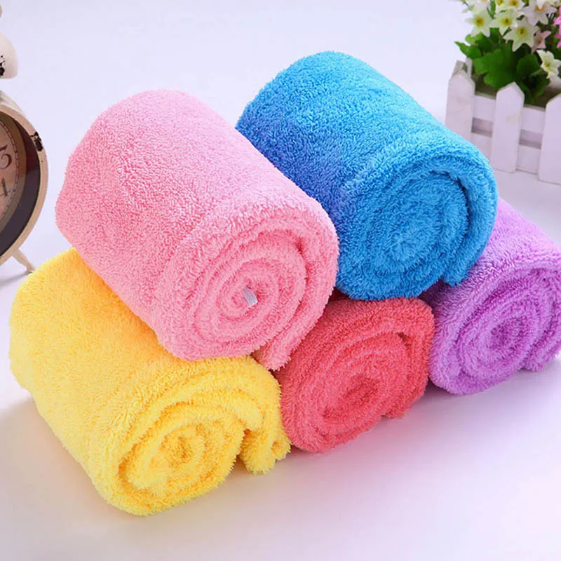 Coral Fleece Dry Hair Cap Female Speed Super Absorbent Towel Dry Towel Bath Cap A Little Serviette Sport Towel Cotton