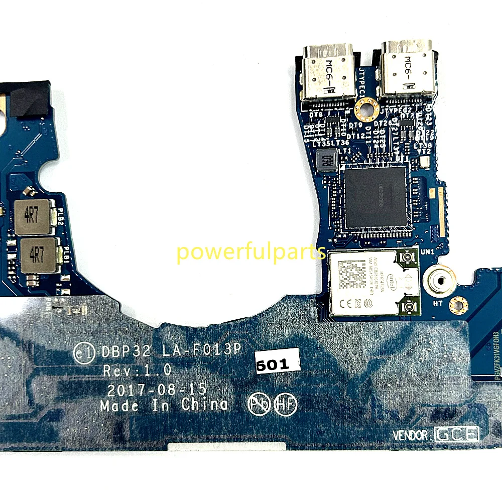 For HP Spectre x360 13-AF Motherboard DBP32 LA-F013P 941821-601 I5-8250U CPU 8GB RAM Working Good