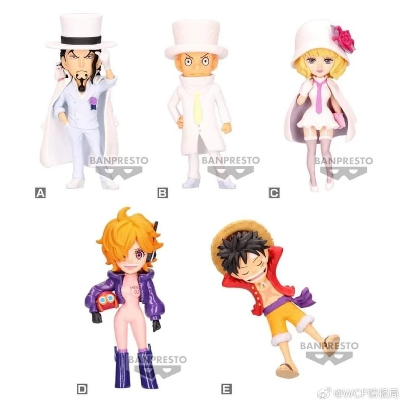 

Bandai Original 5Pcs ワンピース ワールドコレクタブルフィギュア Luffy Action Figure Toys For Kids Gift Collectible Model Ornaments