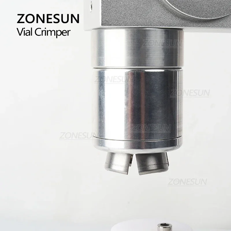 ZONESUN دليل فيال المكشكش الوجه قبالة قبعات عن طريق الفم زجاجة ختم الزجاج العقص آلة السد ZS-TVC2