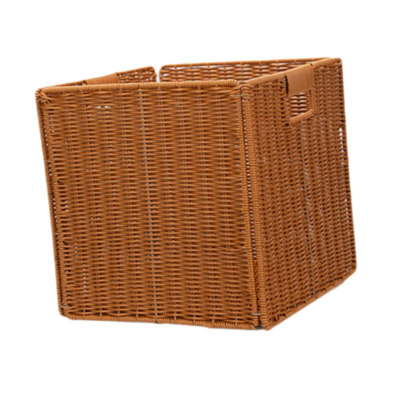 مكعب تخزين قابل للطي لتنظيم الرفوف المنسوجة يدويًا وقابل للطي #4