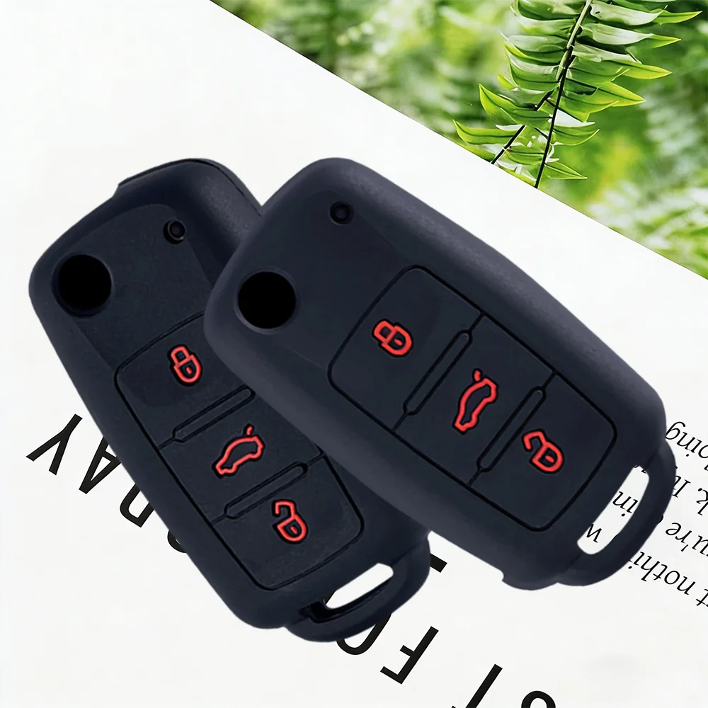 Funda Protectora de Silicona Suave Premium para Llave de Coche Volkswagen Polo Passat B5 Golf 4 5 6 MK5 MK6 Eos Bora Beetle TSI Accesorios