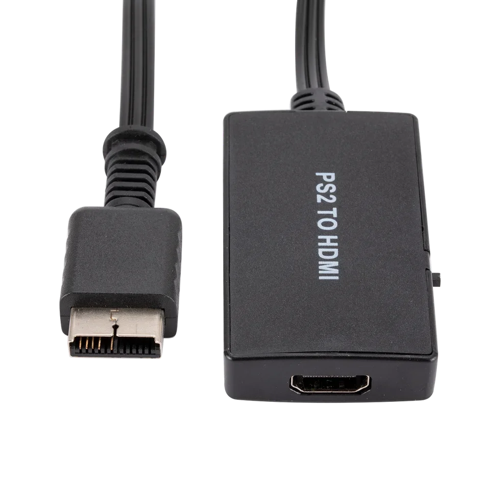 Kompatybilny z PS2 do HDMI konwerter audio-wideo kabel Adapter z gniazda męskiego na żeńskie HD 1080P wsparcie dla PS1/2/3 tryby wyświetlania dla