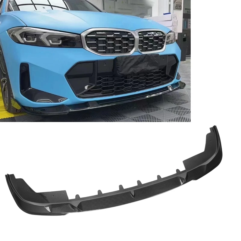 Carbon Fiber BC Style Front Bumper Lip For Bmw 3 Series G20 LCL Sports2023+ 320i 325i 330i Front Splitter