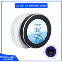 New 2.1 Inch IPS Secondary Screen 480x480 USB Water-Cooled Round LCD CPU GPU RAM HDD Monitoring Freely AIDA64 MINI PC Gamer