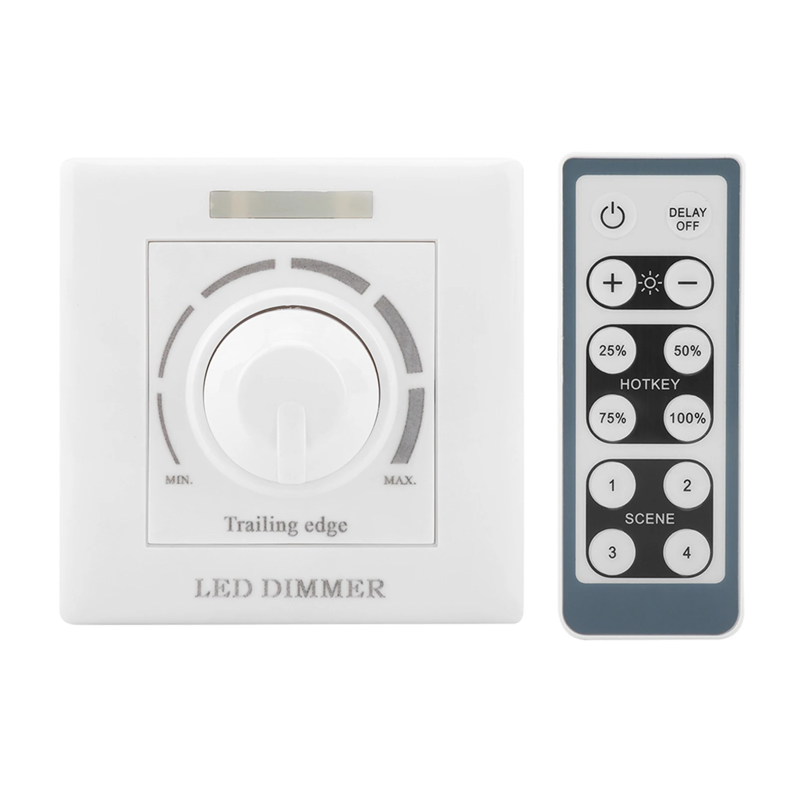 LED Light Adjustable Dimmer Switch Brightness Control IR Remote Controller 200W(220V)