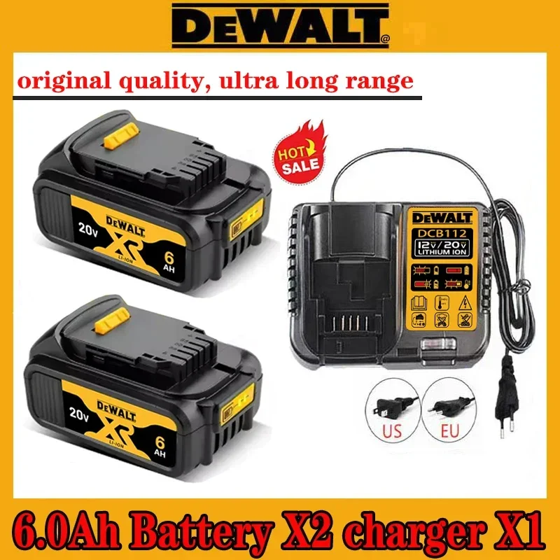 Dewalt 100% Original Lithium-ionen Akku, Qualitätssicherung, Lange Lebensdauer Ersatz DCB202 DCB203 DCB205 DCB609 DCB209 DCB612