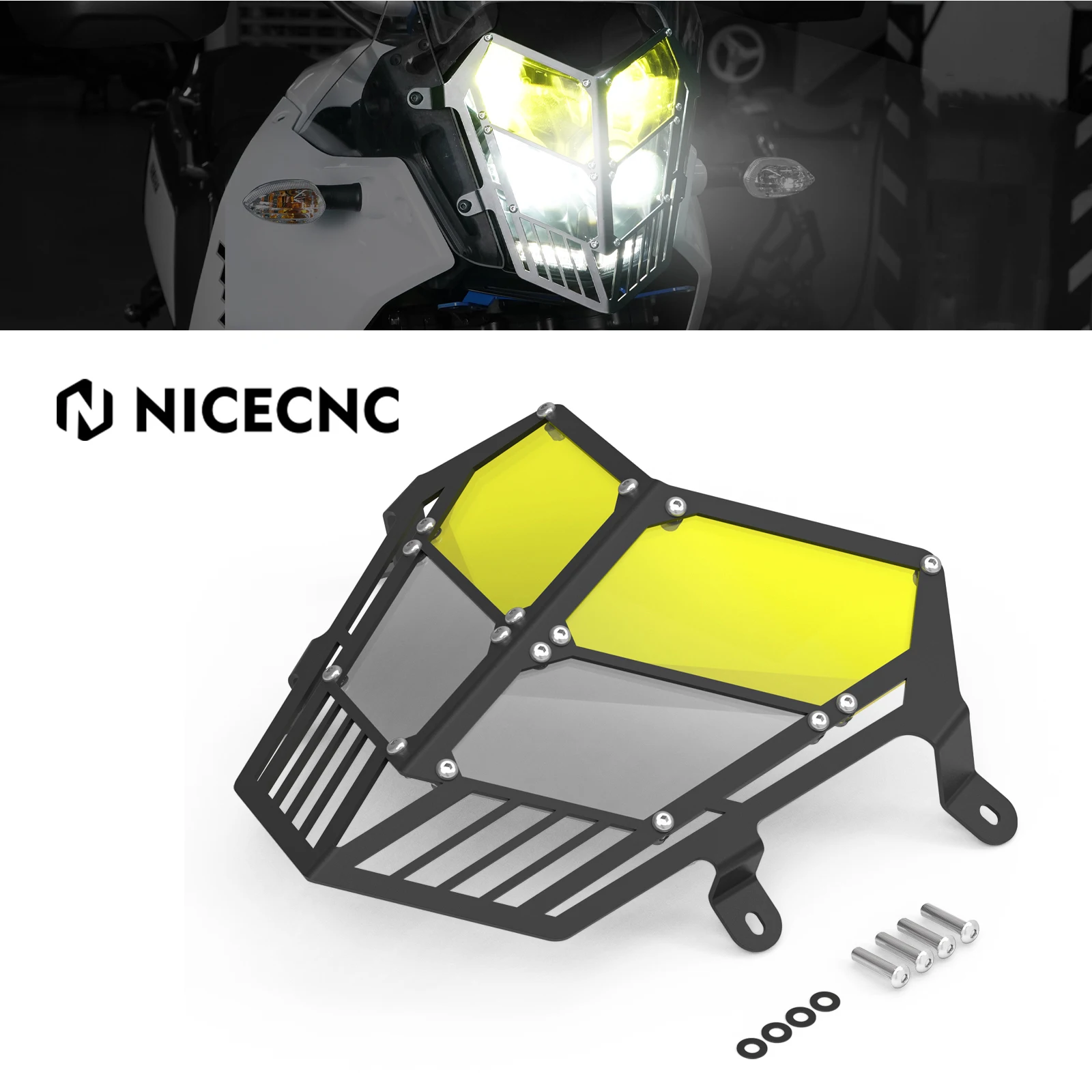 

For Yamaha 2019-2023 2024 Tenere 700 XTZ 700 Motorcycle Headlight Protector Cover Tenere 700 T700 Rally Edition 2022-2023 2024