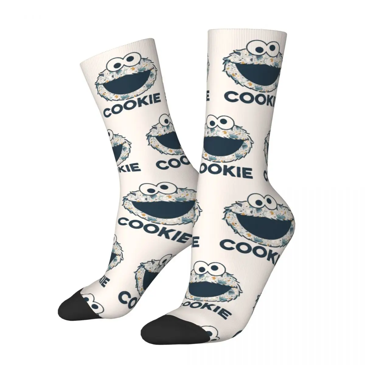 

Cookies Monsters Funny Head Accessories Socks Non-slip Graphic Crew Socks Warm for Mens Wonderful Gifts