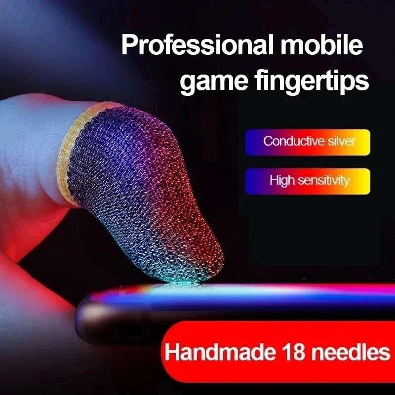 Finger Cover Game Controller For Sweat Proof Non-Scratch Sensitive Touch Screen Gaming Finger Thumb Sleeve Mobile Gloves