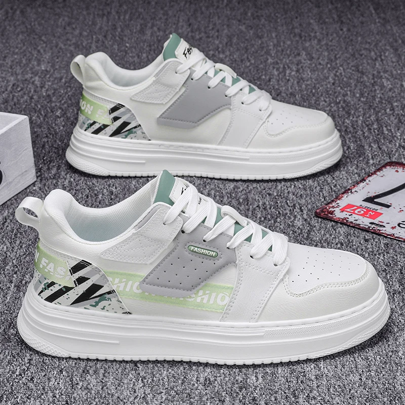 

The New Men's Sneakers Summer Versatile Casual Men's Shoes Soft-soled Trendy Internet-famous Men's Shoes A White Shoes for Men