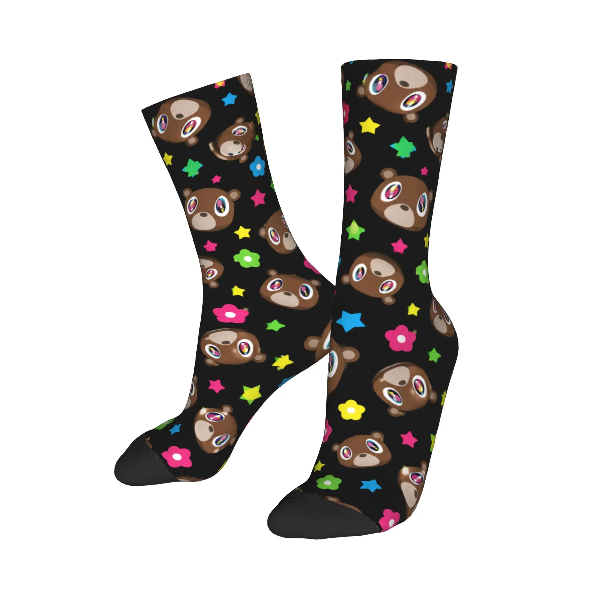 Kanye West Ye Bear Stockings Cartoon Little Bear Leisure Socks Men Comfortable Socks Autumn Graphic Non Slip Socks Birthday Gift