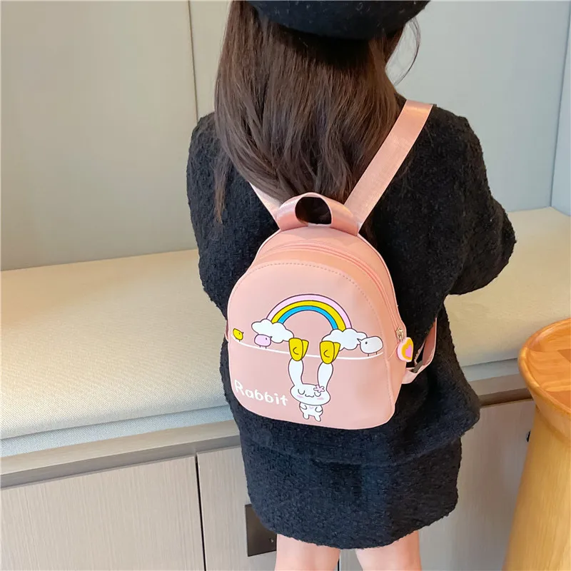 Mochila infantil impressa Disney-Minnie, mochila infantil, marca da moda, fofa, bebê menina, bolsa de dois ombros, mochila, moda, nova, 2023