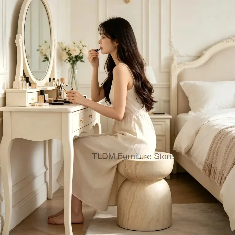Modern Sculptural Side Table, Mushroom-Shaped Accent Stool, Minimalist End Table for Bedroom & Living Room Decor view 5