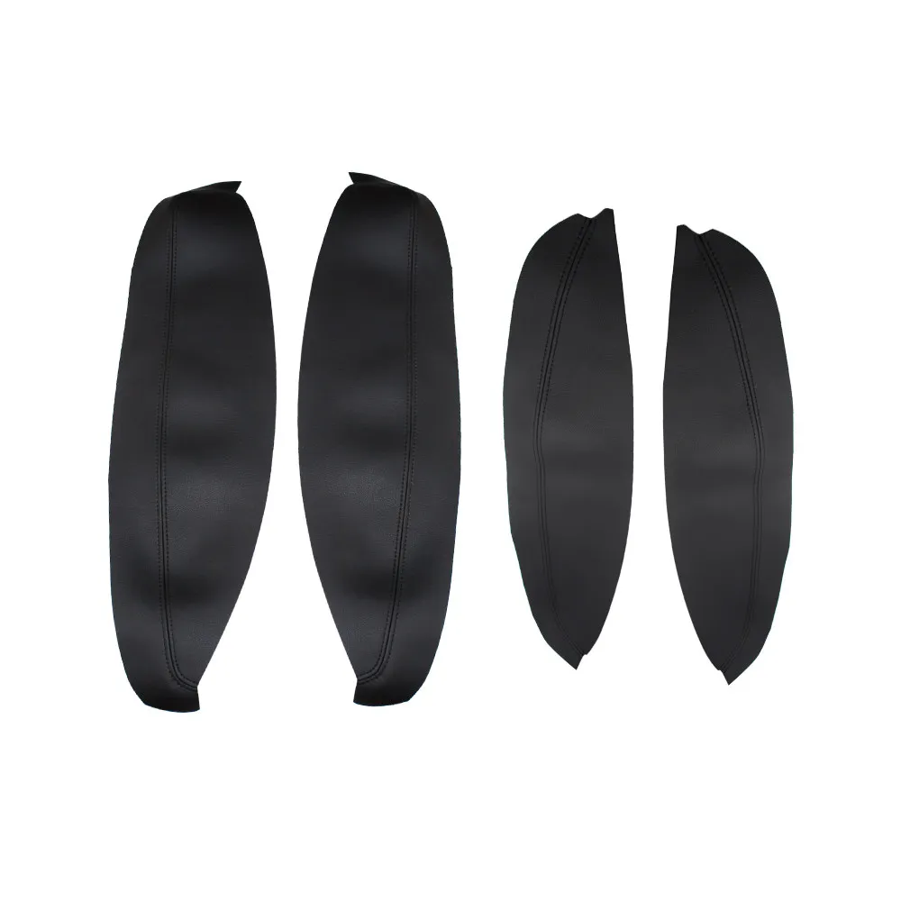 For Nissan QASHQAI J10 2007 2008 2009 2010 2011 2012 2013 2014 2015 4pcs Door Panel Armrest Handle Cover Microfiber Leather Trim