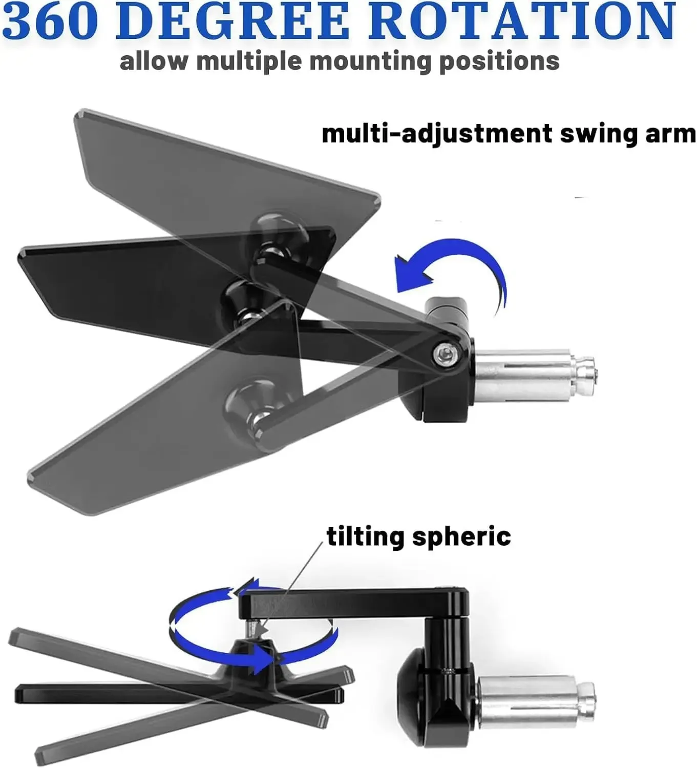 Fit For Ducati Panigale V4 V4S V4R 2025 NEW Motorcycle Aluminum Rearview Mirror Motorbike Bike Handlebar Rear View Mirrors