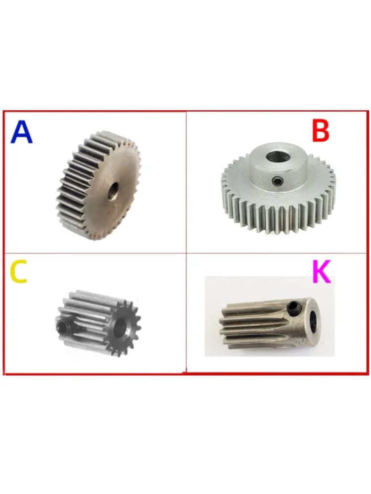 

2PCS/LOT Carbon Steel 0.7M 10Teeth Cylindrical Spur Gear 45#Steel 10T