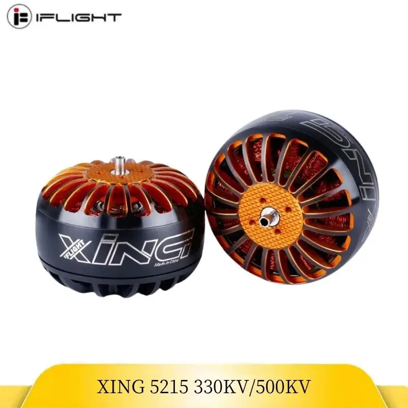 

IFlight XING 5215 330 кВ/500 кВ 4-12S бесщеточный двигатель, совместимый с пропеллером 15-22 дюйма для X-Class FPV дальнего действия Cinelifter Drone