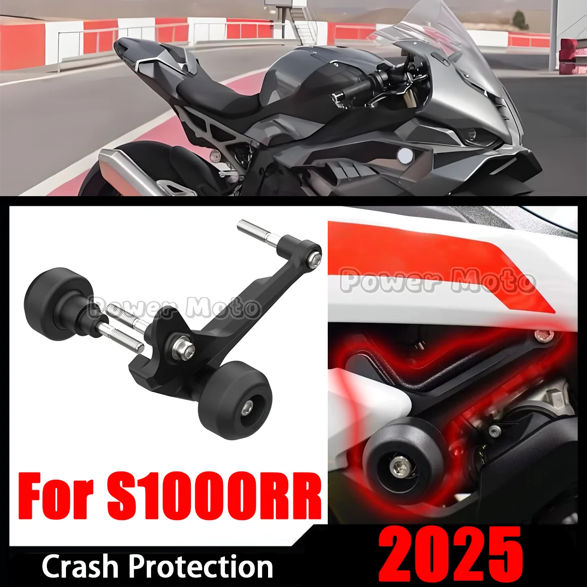 

M1000RR 2025 Crash Protectors For BMW S1000RR 2025 Crash Protectors Motorcycle Accessories Frame Slider Crash Protector