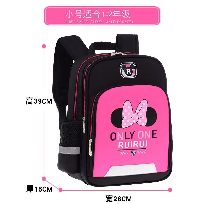 Disney Mickey Mouse Pupil Children\'s Schoolbag Cute Animation High-capacity Nylon Backpack Boys Girls Student Supplies Knapsack