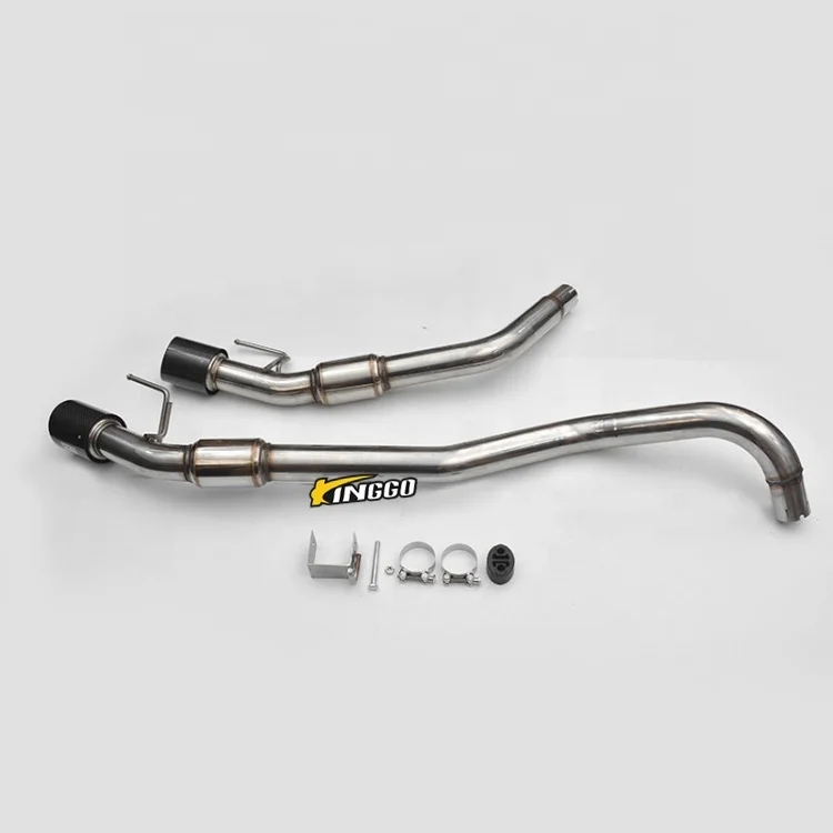 Car Exhaust System Sound Dual Carbon Tail Muffler Catback Exhaust For NEXT GEN RANGER RAPTOR 2022+