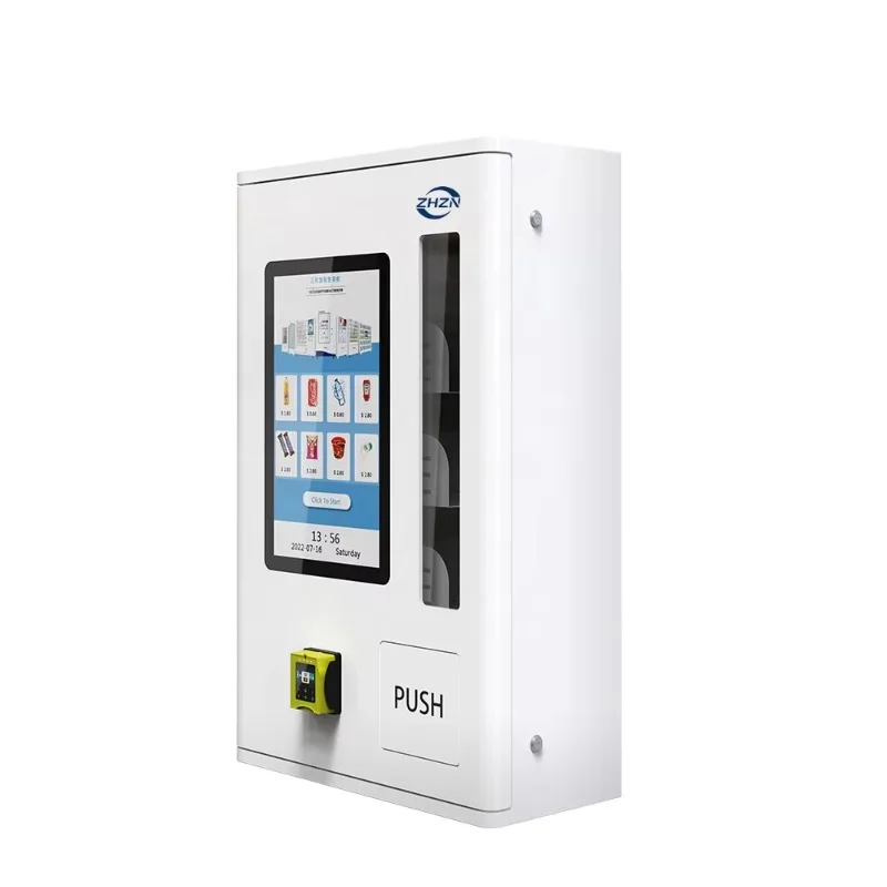 21.5 Inch Touch Screen Age-Verified Mini Vending Machine Wall-Mounted Tobacco & Condom Dispenser Wholesale