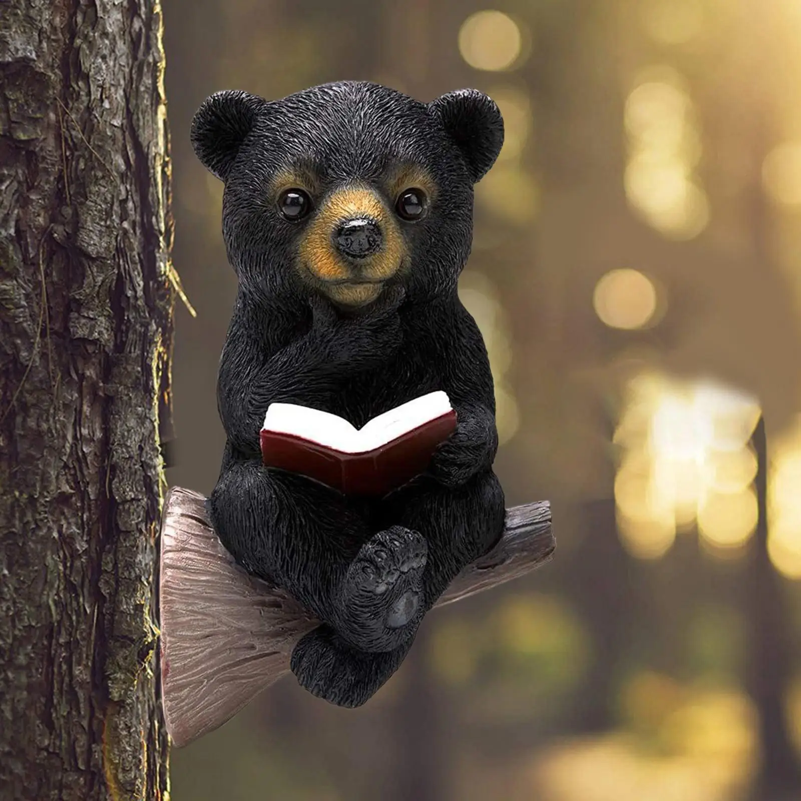 

Сад Черный Медведь Декор DIY Пейзажи Фигурка для Балкона Патио Газон