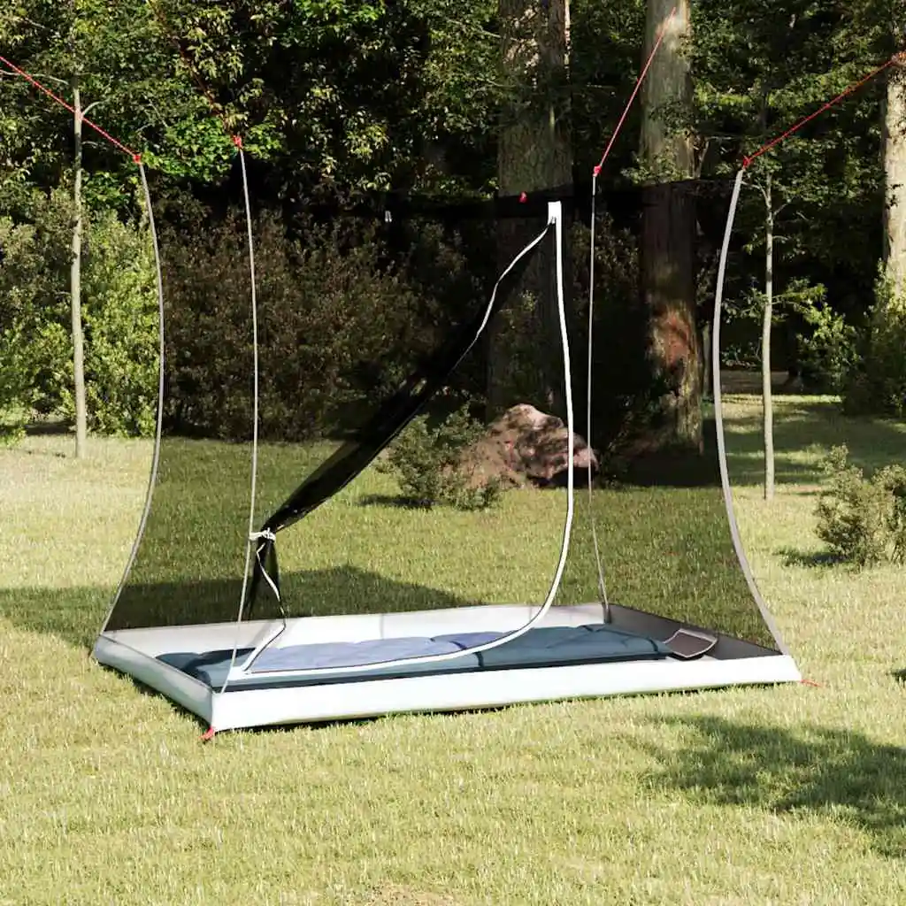 Innentent, schwarz, 208 x 140 x 175 cm, Netzgewebe, für Familien, tragbar, faltbar, Campingzelt-Ausrüstung, Anti-UV-Vordach