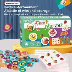 Kids Educational Toys Board Games Fruit Master Color Matching Parent-Child Mindfulness Exercise Interactive Toy