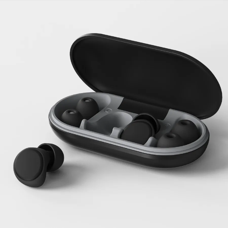 Olyga Reusable Sleeping Earplugs with Storage Case 30dB Noise Reduction Soft Silicone Ear Plugs for Sleep Study Travel