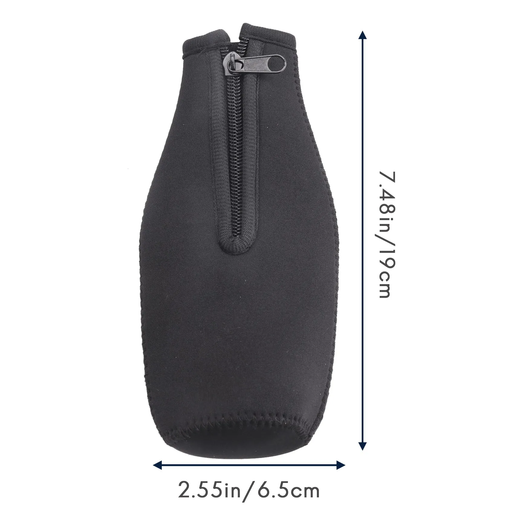 Funda aislante para botella de cerveza, chaquetas con cremallera para mantener la bebida fría, fundas enfriadoras de botellas de cerveza, cubierta de neopreno, paquete de 4