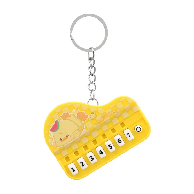 มินิเปียโนพวงกุญแจเครื่องดนตรีแบบพกพาของเล่นเปียโนพวงกุญแจเปียโนนิ้วมือพวงกุญแจคีย์บอร์ดกระเป๋าแขวนของเล่นพวงกุญแจ