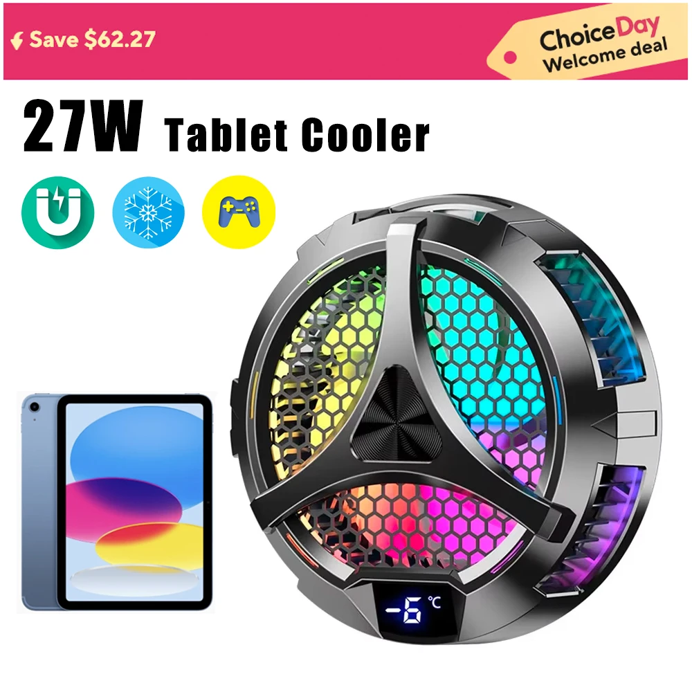 

Phone Magnetic Cooler Fan for Dedicated Tablet With Aluminum Laptop Tablet Stand Radiator Peltier Cooler For iPad iPhone Mac