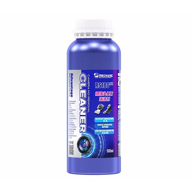 Mechanic RS180 Max For Phone Camera Cleaner 500ml For Phone And Android Camera Repair Use With Ultrasonic Cleaner Tools