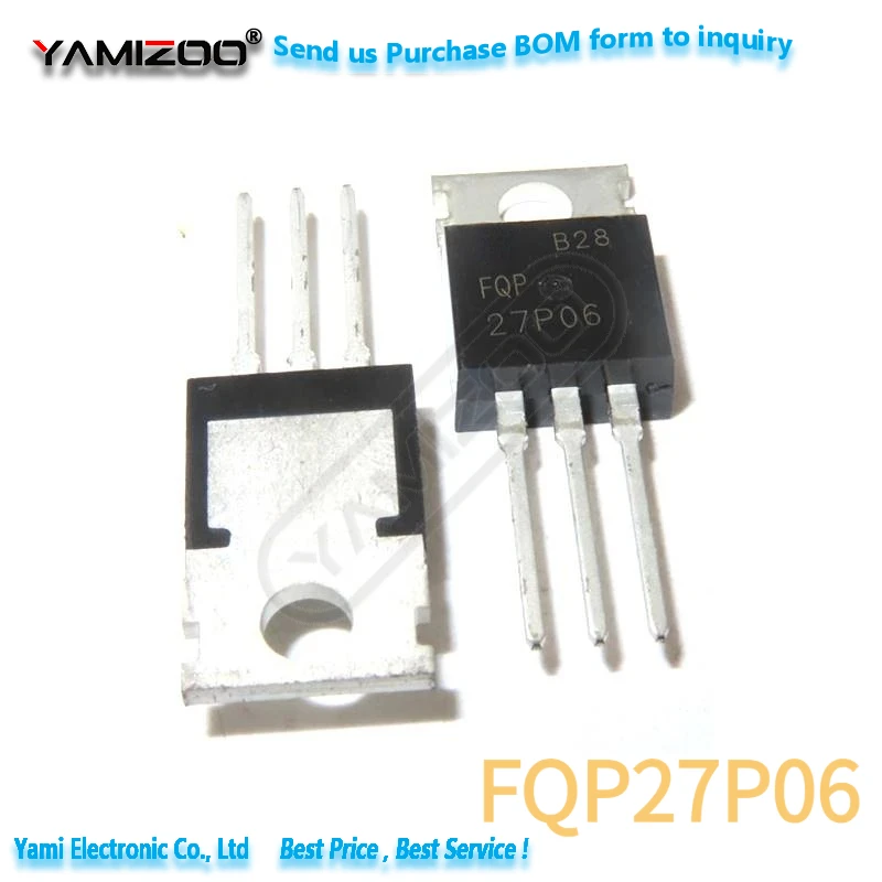 10 stücke FQP27P06 TO220 27P06 ZU-220 60V 27A FQP47P06 47P06 FQP22P10 22P10 – Detail 1