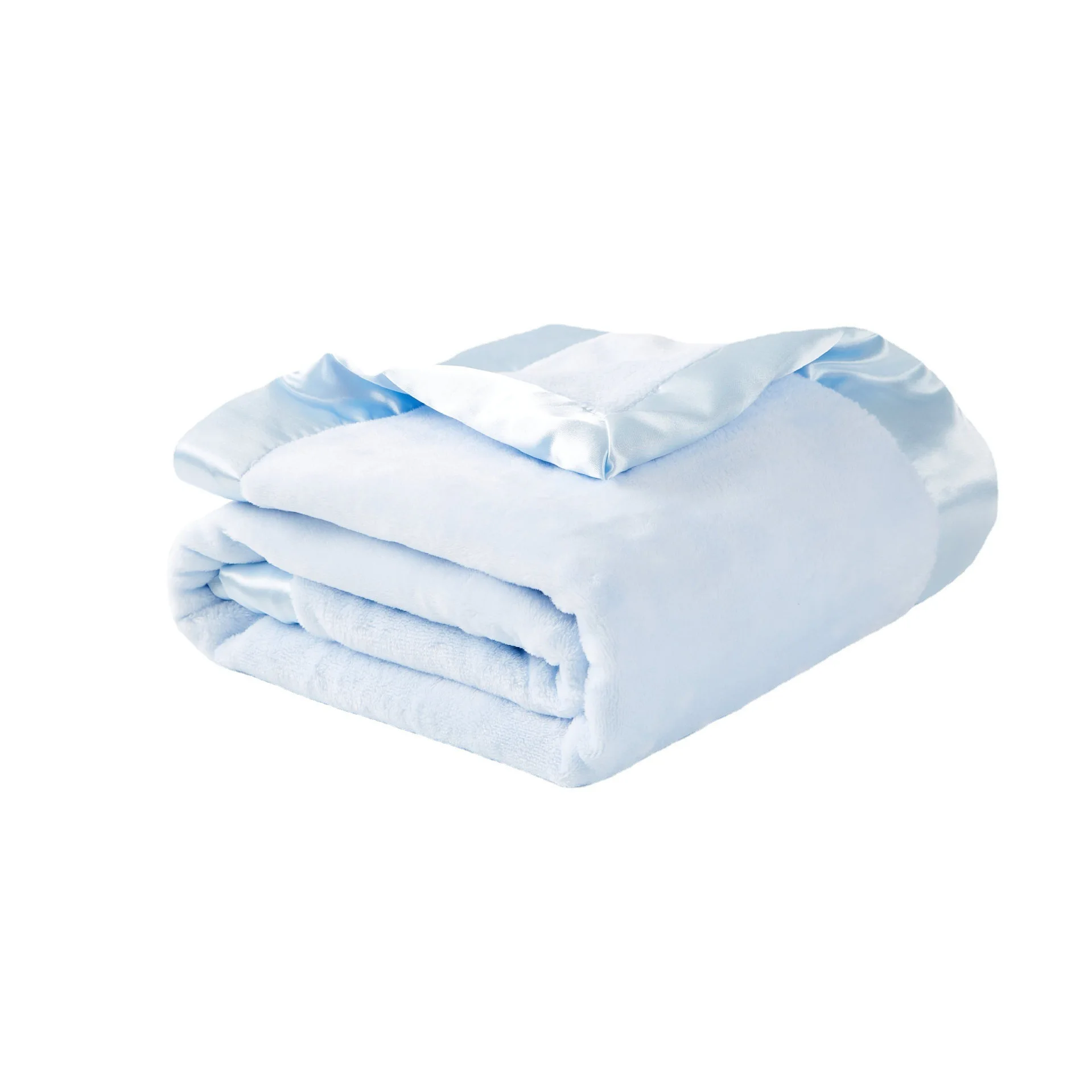 Baby Blankets Newborn Solid Satin Quilt Flannel Baby Blanket Soft Baby Boy Girl Swaddle Wrap Infant Stroller Cover Kids Blanket