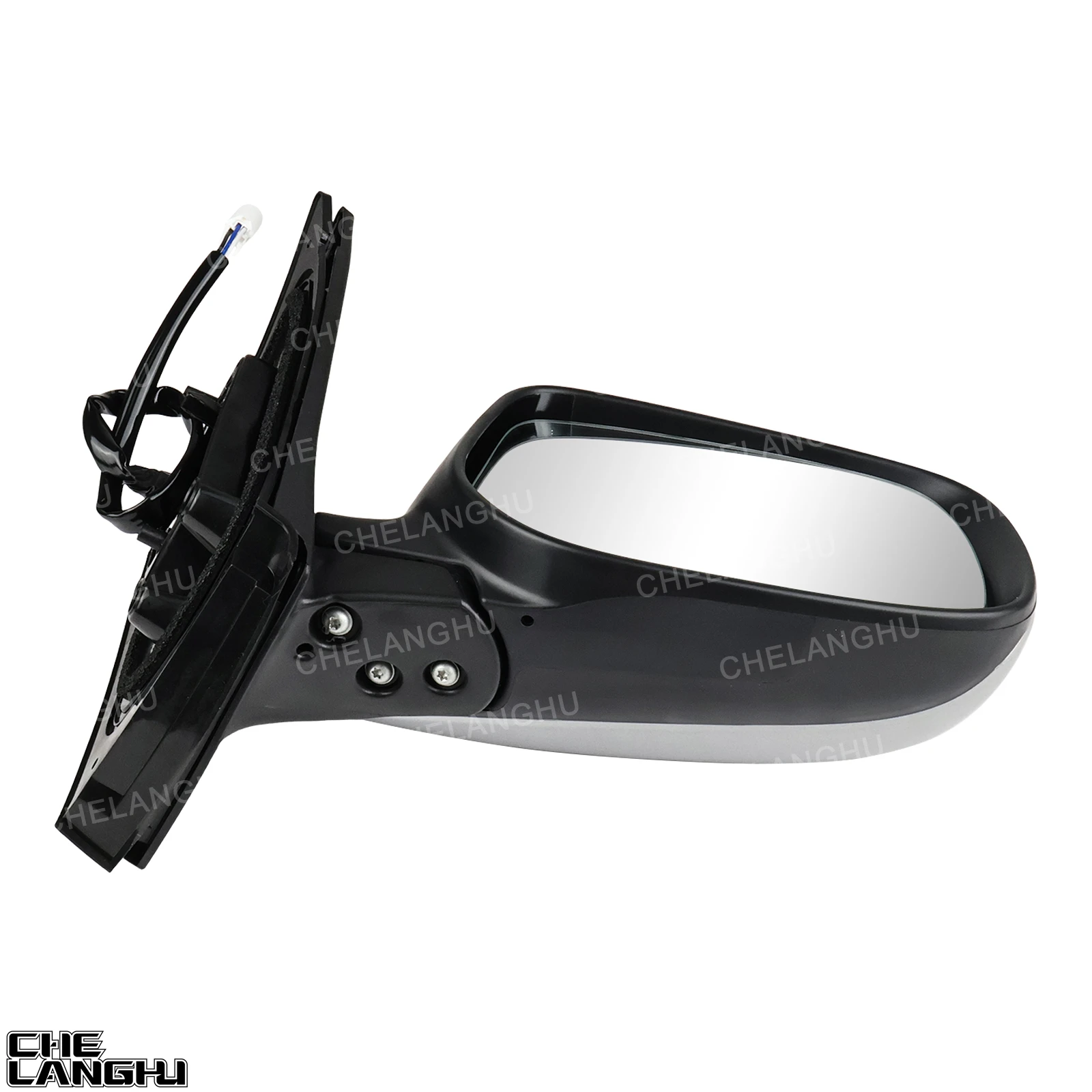 For Toyota Corolla 2009 2010 2011 2012 2013 Car accessories Right Side 3 Pin Silver Painted Power Adjust Mirror Assembly 4
