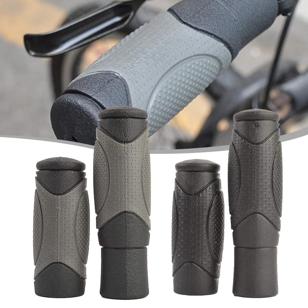 Bicycle Rubber Thick Handle Cover Comfortable For Mountain Bike Riding Grip Handle Folding Bike Handle Long Short Handle Cover